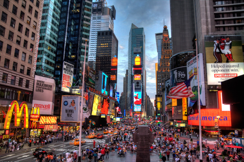 Effervescence à Time Square