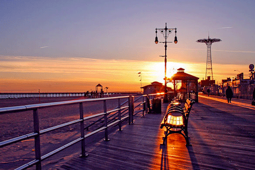 Promenade le long de la plage
