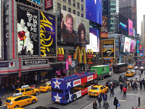 visite en bus time square new-york