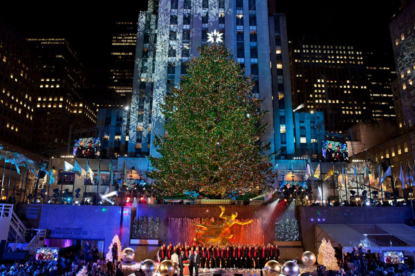 L'arbre de noel de rockfeller center