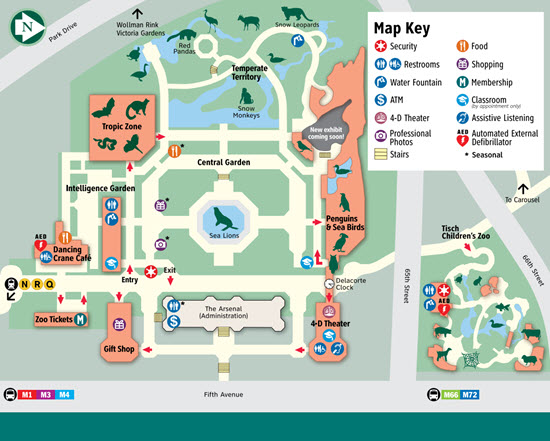 carte zoo central park
