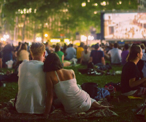 film plein air parc